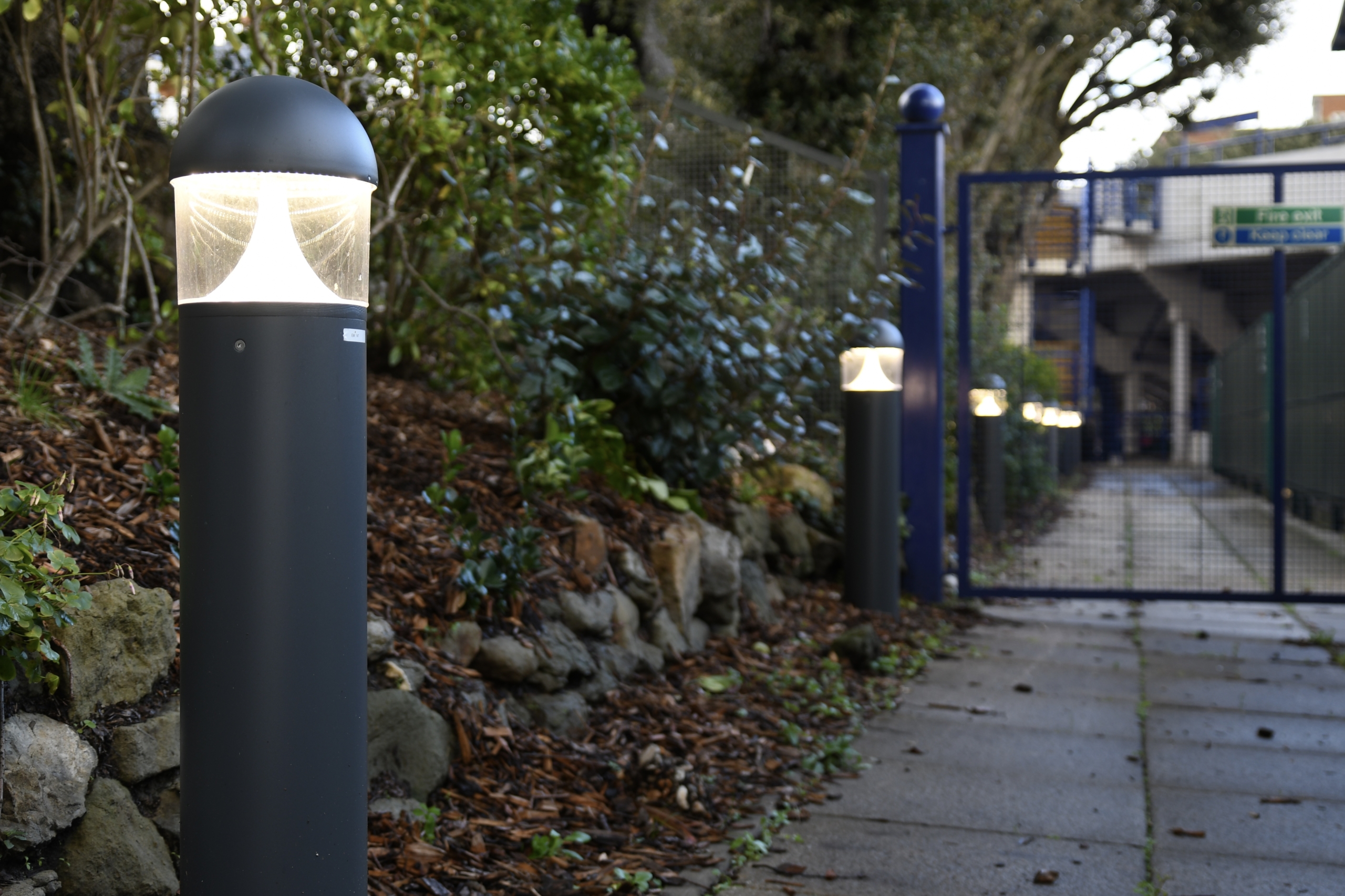 Eastbourne LTA bollard and emergency lighting electrical contractor